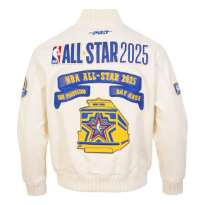 All Star 2025 Men's Eggshell Leather Jacket