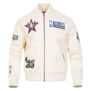 All Star 2025 Men's Eggshell Leather Jacket