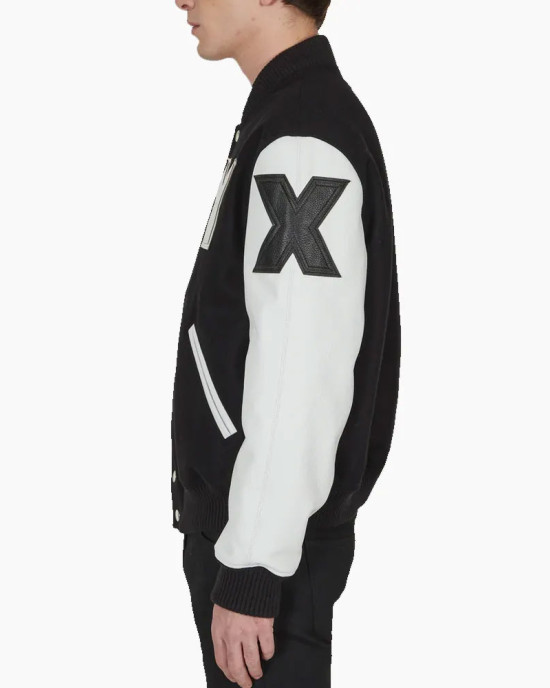 Alyx Black and White Varsity Jacket Alyx Black and White Varsity Jacket