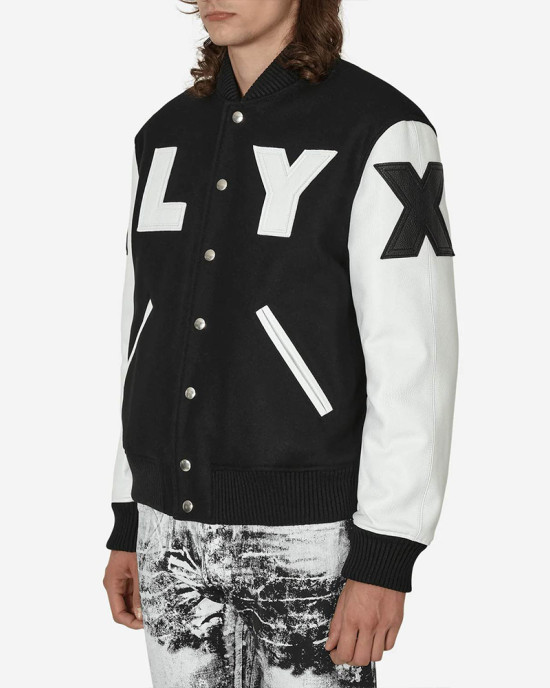 Alyx Black and White Varsity Jacket Alyx Black and White Varsity Jacket