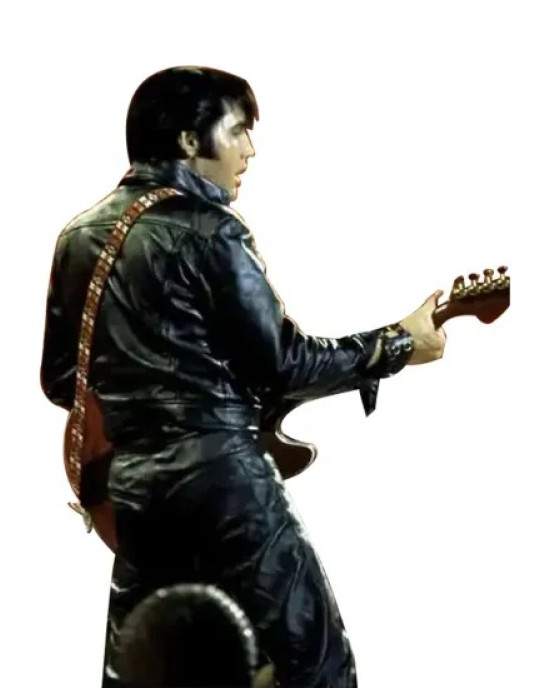 American Singer Elvis Presley Black Leather Jacket American Singer Elvis Presley Black Leather Jacket