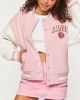 Amour Paris Pink Varsity Jacket Amour Paris Pink Varsity Jacket