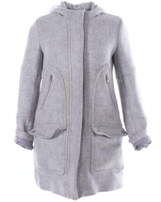 Ana De Armas Knives Out Wool Coat