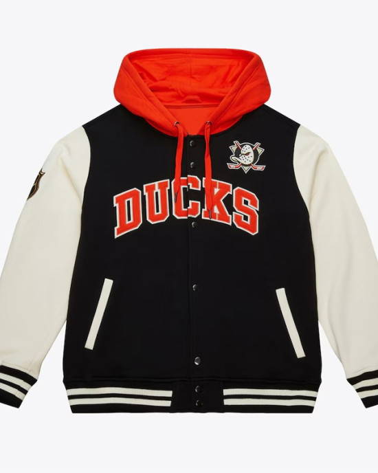 Anaheim Ducks Rinkside Varsity Fleece Jacket