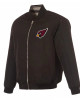Arizona Cardinals Black/Gray Full-Zip Reversible Flight Jacket Arizona Cardinals Black/Gray Full-Zip Reversible Flight Jacket