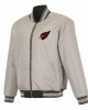 Arizona Cardinals Black/Gray Full-Zip Reversible Flight Jacket Arizona Cardinals Black/Gray Full-Zip Reversible Flight Jacket