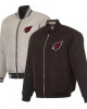 Arizona Cardinals Black/Gray Full-Zip Reversible Flight Jacket Arizona Cardinals Black/Gray Full-Zip Reversible Flight Jacket