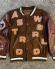 Astro World Brown Varsity Jacket Astro World Brown Varsity Jacket