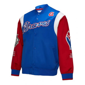 Atlanta Braves Cooperstown Team Origins Satin Jacket
