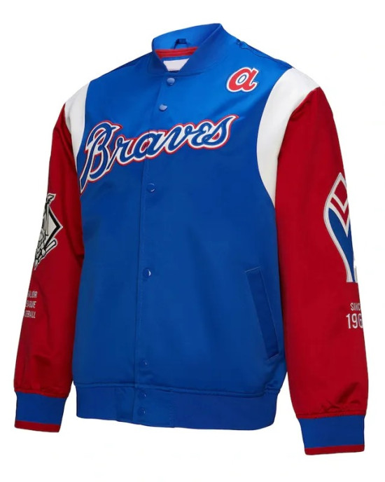 Atlanta Braves Cooperstown Team Origins Satin Jacket Atlanta Braves Cooperstown Team Origins Satin Jacket