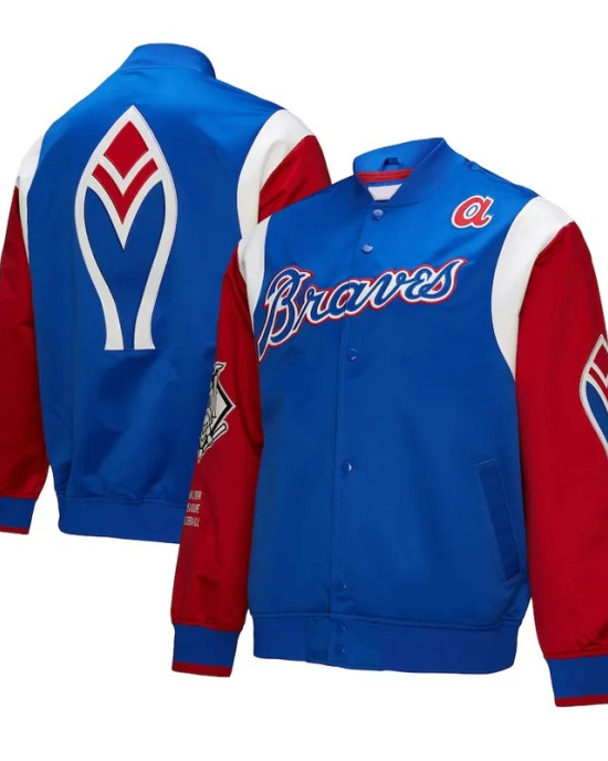 Atlanta Braves Cooperstown Team Origins Satin Jacket Atlanta Braves Cooperstown Team Origins Satin Jacket