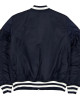 Atlanta Braves Full-Zip Navy Bomber Jacket