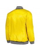 Atlanta Braves Gold Cross Bronx Fashion Varsity Satin Jacket