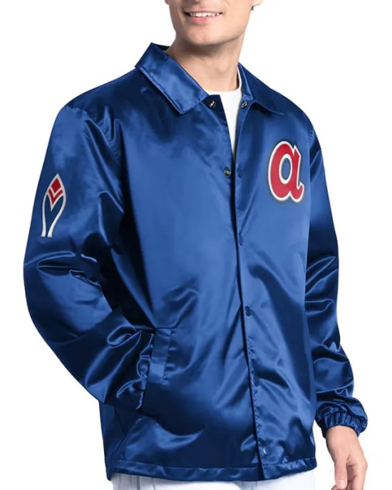 Atlanta Braves Point Man Coaches Royal Jacket