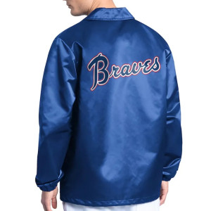 Atlanta Braves Point Man Coaches Royal Jacket