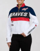 Atlanta Braves Racing Navy/White Full-Zip Jacket