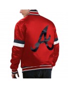 Atlanta Braves Red Home Game Varsity Satin Jacket