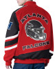 Atlanta Falcons Prime Time Racing Full-Zip Red Cotton Jacket
