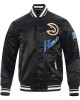 Atlanta Hawks 2024/25 City Edition Chenille Black Satin Jacket