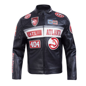 Atlanta Hawks Men's Moto Jacket