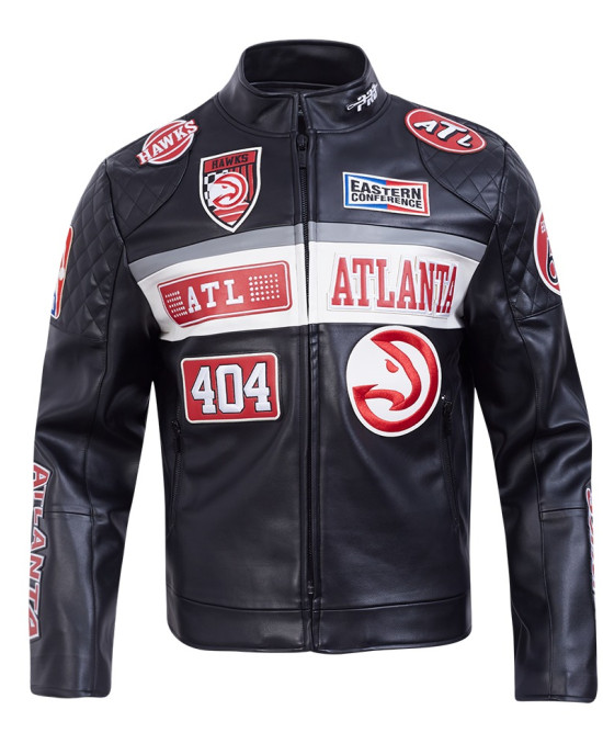 Atlanta Hawks Men's Moto Jacket