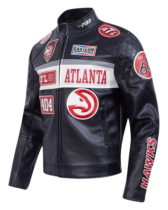 Atlanta Hawks Men's Moto Jacket
