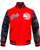 Atlanta Hawks Script Tail Classic Rib Varsity Jacket Atlanta Hawks Script Tail Classic Rib Varsity Jacket