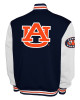 Auburn Tigers Fleece Navy and White Varsity Jacket
