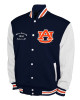 Auburn Tigers Fleece Navy and White Varsity Jacket