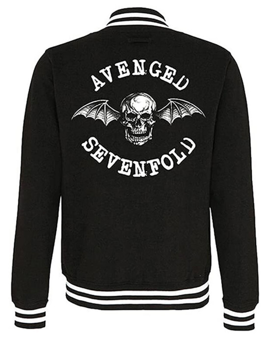 Avenged Sevenfold Death Bat Varsity Jacket Avenged Sevenfold Death Bat Varsity Jacket