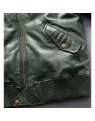 Avirex Ace of Spades Casual Bomber Leather Jacket