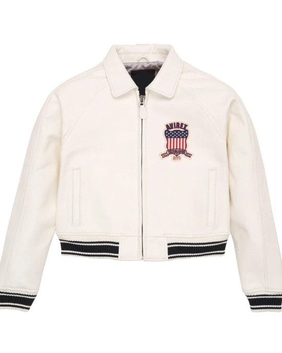 Avirex Cropped Leather Jacket Avirex Cropped Leather Jacket