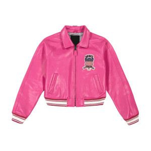Avirex Cropped Leather Jacket