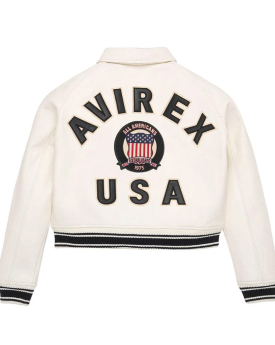 Avirex Cropped Leather Jacket Avirex Cropped Leather Jacket