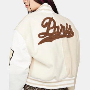 Azalea Wang Paris Wool Varsity Jacket