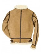 B3 Bomber Suede Leather Shearling Jacket