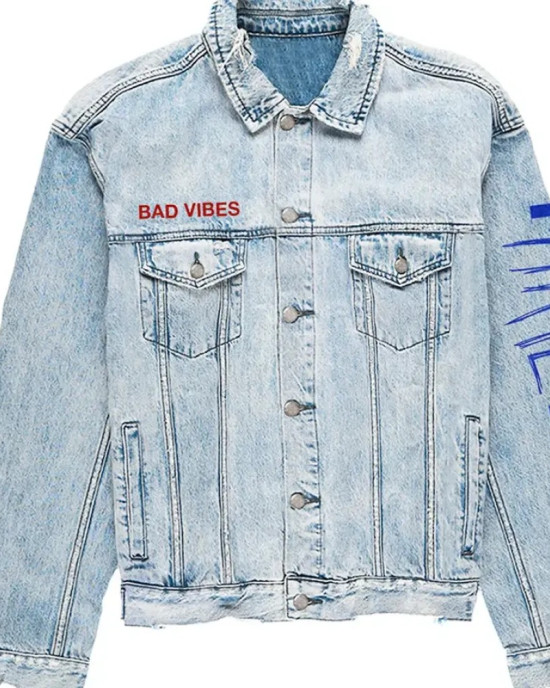Bad Vibes Xxxtentacion Denim Jacket Bad Vibes Xxxtentacion Denim Jacket