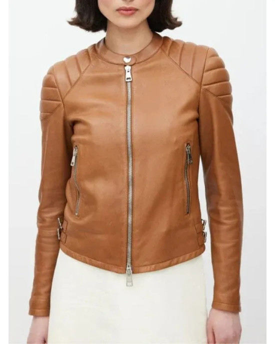 Ballard Season 1 Maggie Q Leather Jacket