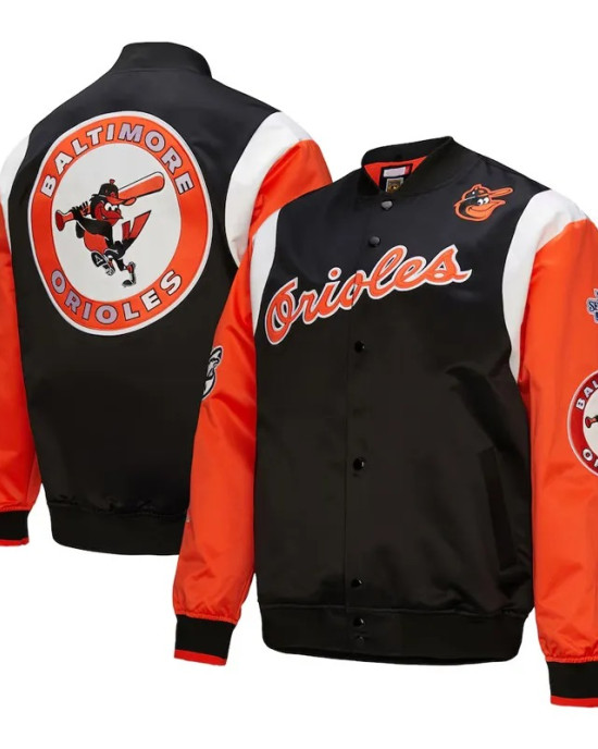 Baltimore Orioles Cooperstown Team Origins Satin Jacket Baltimore Orioles Cooperstown Team Origins Satin Jacket