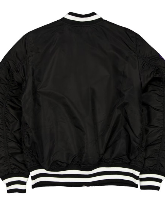 Baltimore Orioles Full-Zip Black Bomber Jacket