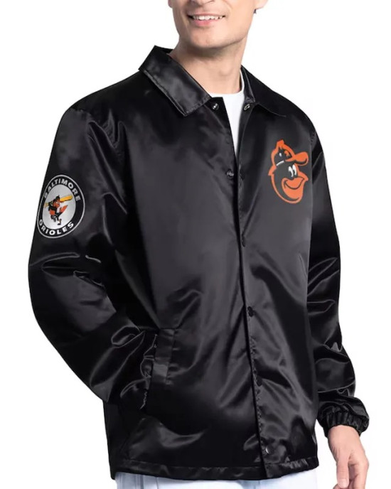 Baltimore Orioles Point Man Coaches Black Jacket Baltimore Orioles Point Man Coaches Black Jacket