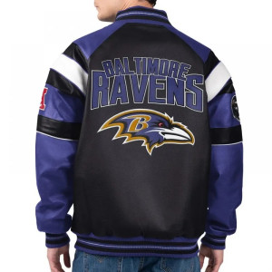Baltimore Ravens G-III Faux Varsity Leather Jacket