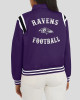 Baltimore Ravens Lightweight Purple Varsity Satin Jacket