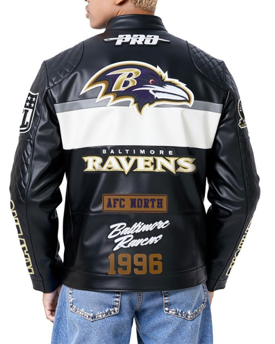 Baltimore Ravens Men's Moto Jacket