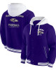 Baltimore Ravens Purple Cotton Hooded Jacket
