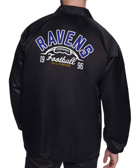 Baltimore Ravens Retro Logo Coaches Jacket Baltimore Ravens Retro Logo Coaches Jacket