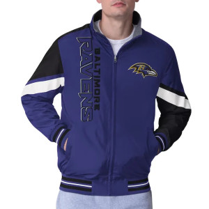 Baltimore Ravens Strong Arm Purple Full-Zip Jacket