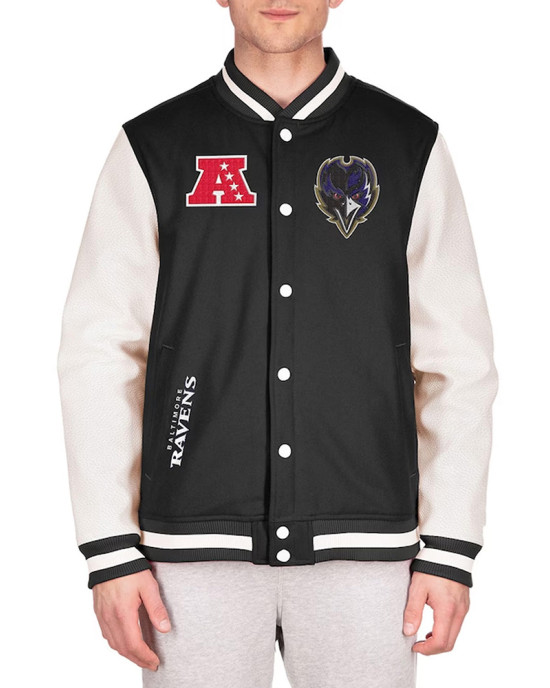 Baltimore Ravens Third Down Varsity Jacket