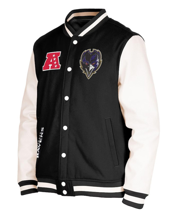 Baltimore Ravens Third Down Varsity Jacket
