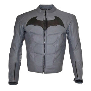 Batman Arkham Knight Gray Leather Jacket